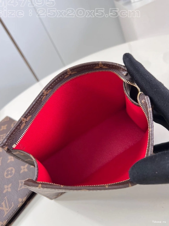 Affordable Toilet VUITTON LOUIS Trio Pouch-25*20*5.5cm 0814